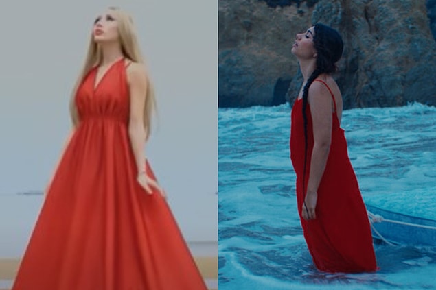 17. TikTok'tan müzik dünyasına adım atan Uzun Makarna lakaplı Özgür Balakar'ın klibindeki kırmızı elbiseli sahil sahneleri dünyaca ünlü bir ismin klibinden alıntıydı.