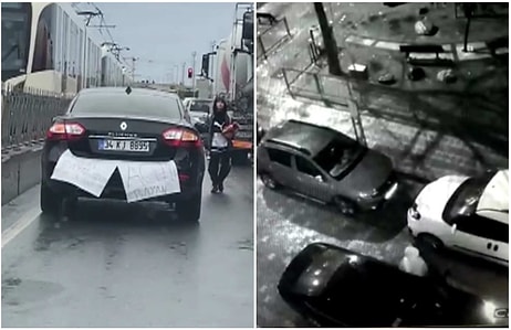 'Çok Acemiyim' Yazısıyla İstanbul Caddelerinde Dolaşıyordu, Kaza Yaptı