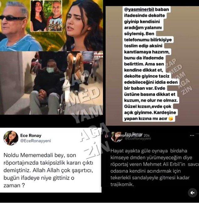 Ece Ronay ise bu ifadeyi gördükten sonra öfkelenerek Yasmin Erbil'e Instagram hikayeleri üzerinden tekrar seslendi;