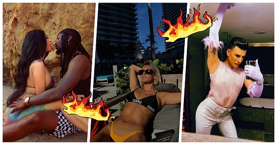 Hafta Boyunca Yaptıkları Sıcak Paylaşımlarla Ülke Genelinde Havaların Isınmasına Sebep Olan Ünlüler