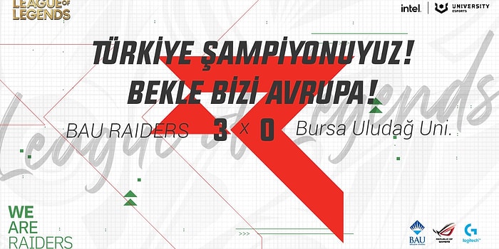 Bahçeşehir Üniversitesi Üniversiteler Arası League of Legends Türkiye Şampiyonasında Namağlup Şampiyon Oldu!