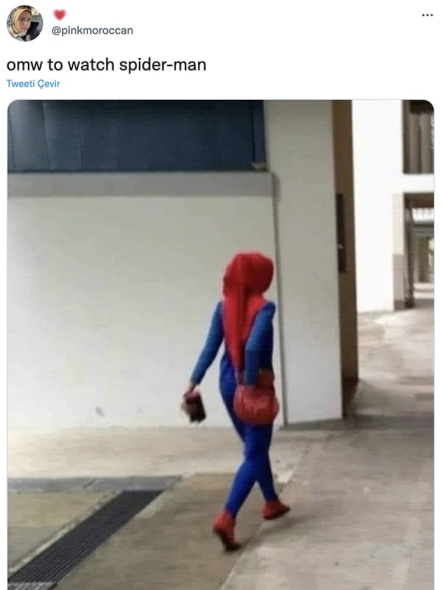 4. "Spider-Man'i izlemeye gidiyorum."