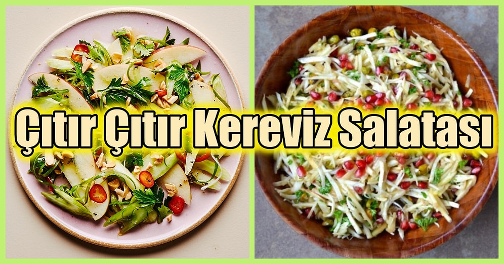 Yoğurtlu Kereviz Salatasından Sıkılanlara Özel: Çıtır Çıtır Elmalı Kereviz Salatası