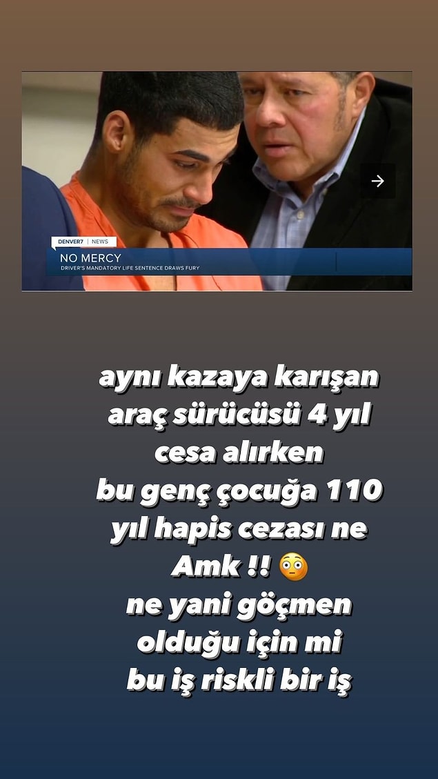 ABD'de tır şoförü olan Tolga Karel de bu konuyu ele alarak Instagram'da şöyle paylaşımlar yaptı; sürücüye ırkçılık yapıldığını ve cezanın çok fazla olduğunu söyledi.