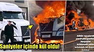 ABD'de Şoförlük Yapan Oyuncu Tolga Karel, Freni Patlayan Tırının Alev Alev Yandığı Korkunç Anları Paylaştı