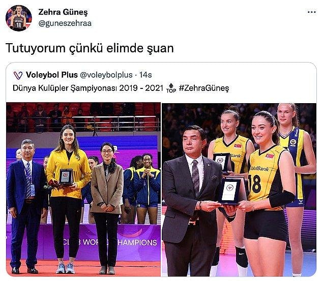Topların sahasına geçmesine izin vermeyen Güneş, Melis Sezen'in 47. Altın Kelebek Ödülleri'nde söylediği "Bunu tutuyorum çünkü elimde şu an" cümlesiyle yaptığı şampiyonluk paylaşımı da gündem olmuştu.