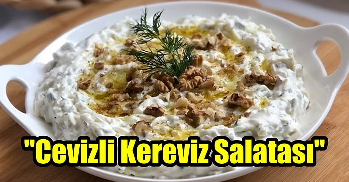 Yılbaşı Sofralarına Çok Yakışacak Bir Meze Arayanlara Cevizli Kereviz Salatası Tarifi