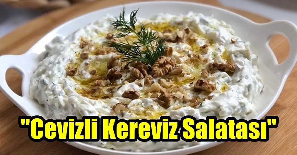 Yılbaşı Sofralarına Çok Yakışacak Bir Meze Arayanlara Cevizli Kereviz Salatası Tarifi
