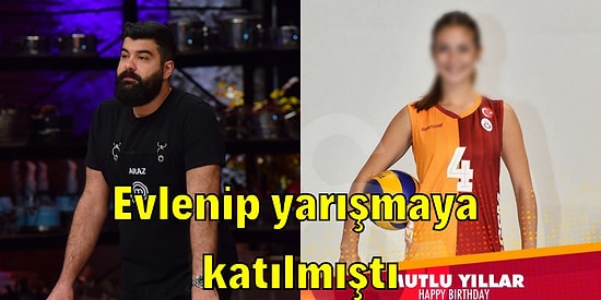 MasterChef'e Veda Eden Araz Aknam'ın Eşinin Ünlü Voleybolcu Olduğu Ortaya Çıktı