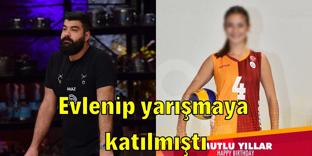 MasterChef'e Veda Eden Araz Aknam'ın Eşinin Ünlü Voleybolcu Olduğu Ortaya Çıktı