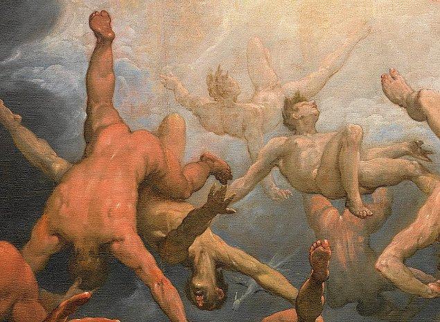 Öncelikle tabloda karşılaştığımız Titanlar, Yunan mitolojisinde 'Altın Çağ' ismi verilen dönemde dünyayı yönetmiş olan güçlü Tanrı ırkıdır.