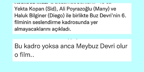 Buz Devri Seslendirme Kadrosunun Dağılmasından Plank Yapmanın Zorluklarına Son 24 Saatin Viral Tweetleri