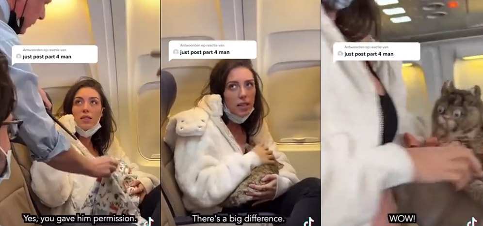 Böyle Troll'lüklerin Hastasıyız: Uçuş Görevlisi Dahil Herkesi Kandırmayı Başaran Kadının Sürpriz Sonlu Videosu