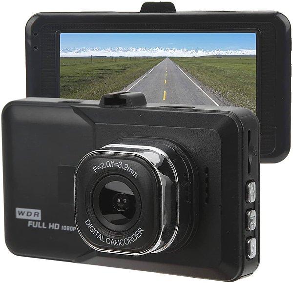 15. Hareket algılayan ve çift lensli XINL markasının araç içi kamera modeli.
