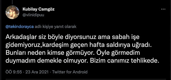 Ayça Tekindor'ıun "Hepimiz ölelim, hayvanlar yaşasın" cümlesi ise sosyal medya kullanıcılarından tepki gördü.