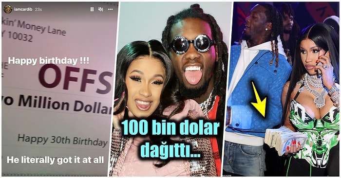 Cardi B'nin Biricik Kocişkosu Offset'e Verdiği Doğum Günü Hediyesini Görünce Sinirleriniz Bozulacak!