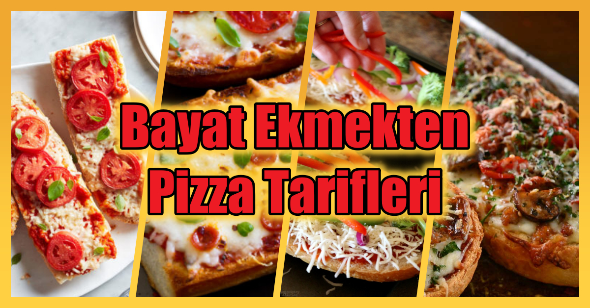 Evde Pizza Yapmak İsteyenlere Özel 5 Dakikada Yapabileceğiniz Bayat Ekmekten Pizza Tarifleri