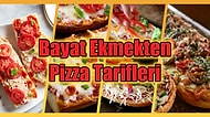 Evde Pizza Yapmak İsteyenlere Özel 5 Dakikada Yapabileceğiniz Bayat Ekmekten Pizza Tarifleri!