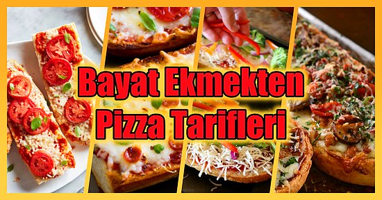 Evde Pizza Yapmak İsteyenlere Özel 5 Dakikada Yapabileceğiniz Bayat Ekmekten Pizza Tarifleri!