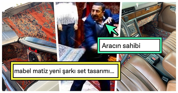 Arabasının İçini Komple Köy Halısıyla Kaplatarak Tarzını Konuşturan Kullanıcı Goygoycuların Diline Düştü
