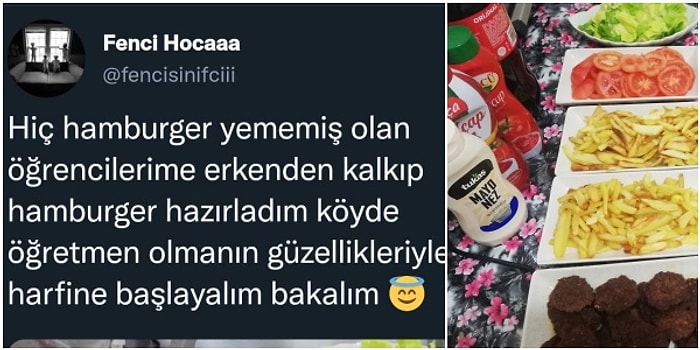 H Harfini Hiç Hamburger Yememiş Öğrencilerine Hamburger Yaparak Öğreten Köy Öğretmenine Bayılacaksınız