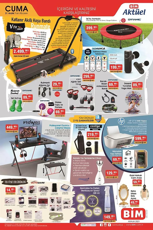 AUTOWARE markalı oto ürünlerinde tek fiyat kampanyası var. Her biri 14,90 TL.