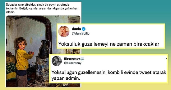 Sobalı Evde Isınmaya Çalışan Küçük Kızın Fotoğrafıyla Yoksulluğu Güzelleyen Kullanıcıya Gelen Haklı Tepkiler