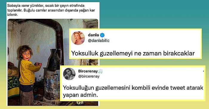 Sobalı Evde Isınmaya Çalışan Küçük Kızın Fotoğrafıyla Yoksulluğu Güzelleyen Kullanıcıya Gelen Haklı Tepkiler