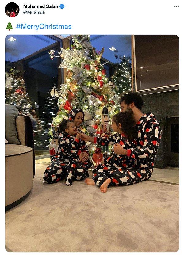İşte Mohamed Salah'ın 'Merry Christmas' paylaşımı: