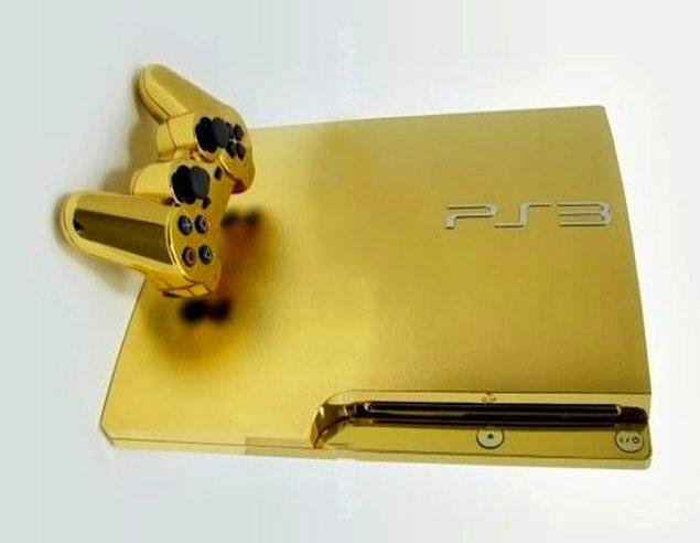 10. 24K Altın Kaplama Playstation 3 – ($5,000)