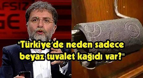 Arda Turan'ın Evindeki Siyah Tuvalet Kağıdını Köşesine Taşıyan Ahmet Hakan: "Çok İyi Fikir Değil mi?"