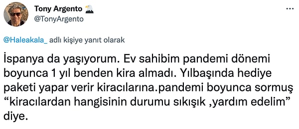 Bir diğer yorum yapan kişi ise İspanya'dan.