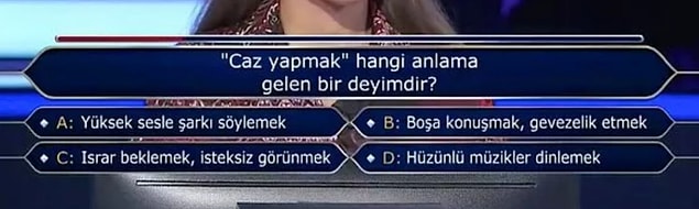 13. "Caz yapmak" hangi anlama gelen bir deyimdir?