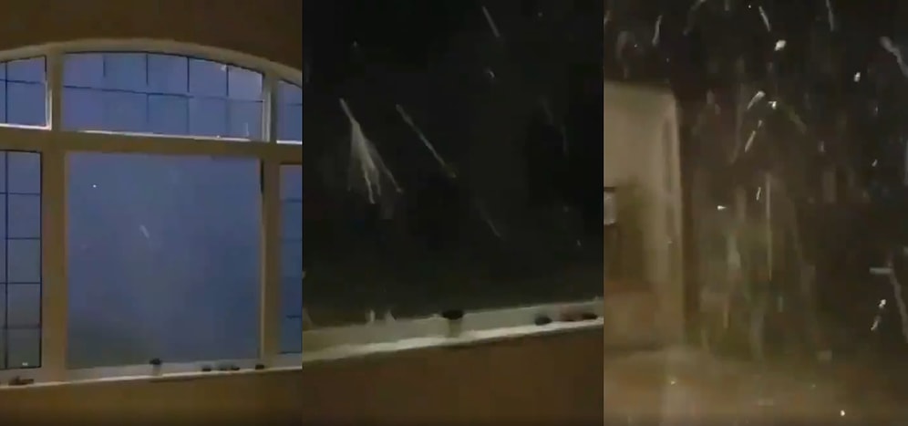 Kanada'da Etkili Olan Beyzbol Topu Büyüklüğündeki Dolu Yağışının Korkutucu Görüntüleri
