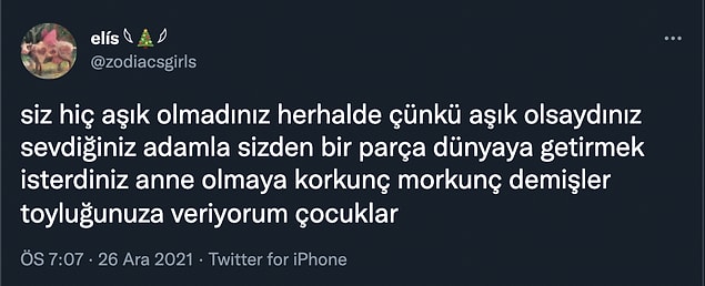 Twitter'daki bir kullanıcının annelikle ilgili yorumu, tam da bu konuyla ilgili yeni bir tartışma yarattı.