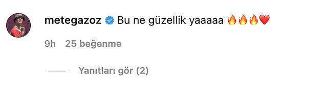 Ve Altın Çocuk'tan da bol kalpli yorumlar gecikmiyor.