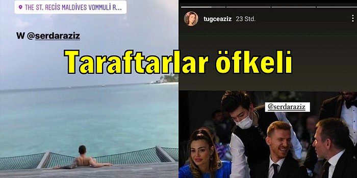 Daha Önce Maldivler Skandalıyla Gündem Olan Milli Futbolcu Serdar Aziz'i Yine Eşi İfşaladı