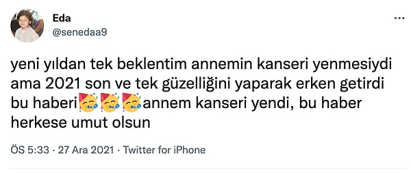 1. Güzel bir haberle başlayalım.