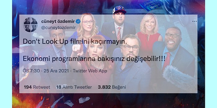 Netflix'in Yıldızlar Karması Kadrosuyla Büyük Beğeni Toplayan Filmi Don't Look Up'a Gelen Twitter Yorumları