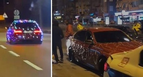 LED Işıklarla Süslediği Aracını Disko Topuna Çeviren Vatandaş Polise Yakalandı
