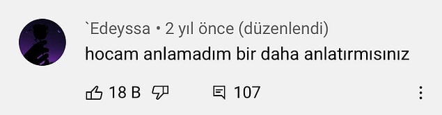 1. Yorumlara bakalım 👇