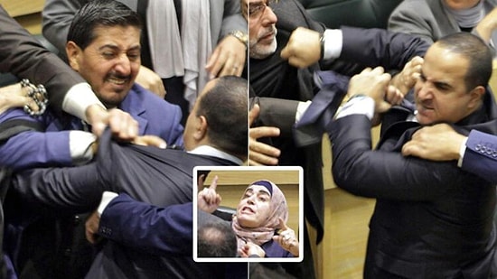 Ürdün Parlamentosunda Milletvekilleri Birbirine Saldırdı: Yumruklar Havada Uçuştu