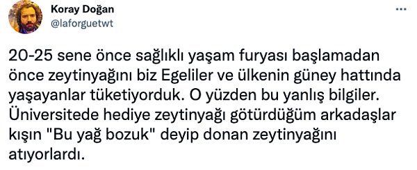 Damak tadı değişkendir de, zeytinyağı atılır mı! 😔