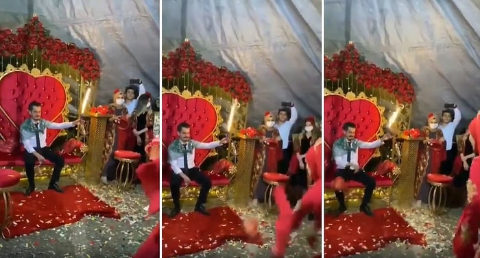 Kına Gecesinde Testi Kırmak İsterken Damadı Sakatlayan Gelin