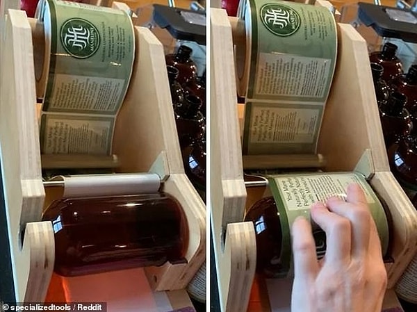 21. Это этикетировщик, который поможет вам отметить, что находится в бутылках, и сроки годности.