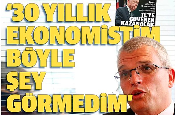 10. İngiliz Ekonomistin Yaptığı İroniyi Erdoğan Övgüsü Sanan Yeni Şafak Gazetesi Alay Konusu Oldu