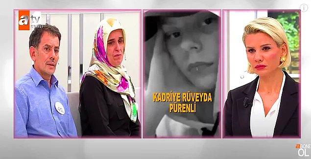 9. Veysel ve Hülya Pürenli çifti 26 Temmuz günü evi terk eden kızları 19 yaşındaki Rüveyda için Esra Erol'a katılmıştı.