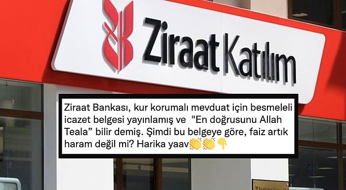 Kur Korumalı TL Hesapları İçin Dinen "İcazet Alan" Ziraat Katılım Bankası'nın Paylaştığı Belge Tartışılıyor