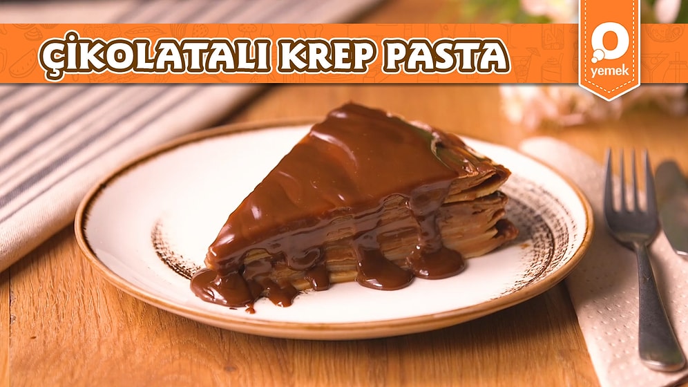 Kat Kat Bol Çikolatalı Pasta! Çikolatalı Krep Pasta Nasıl Yapılır?