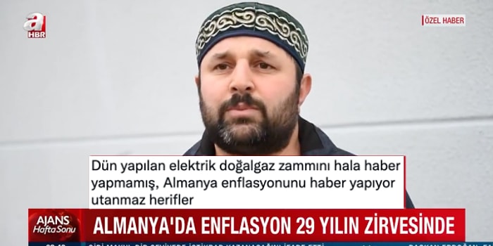 Türkiye'de Elektriğe %130 Zam Geldiği Gün Almanya'da Rekor Enflasyon Haberi Yapan A Haber Tepkilere Sebep Oldu